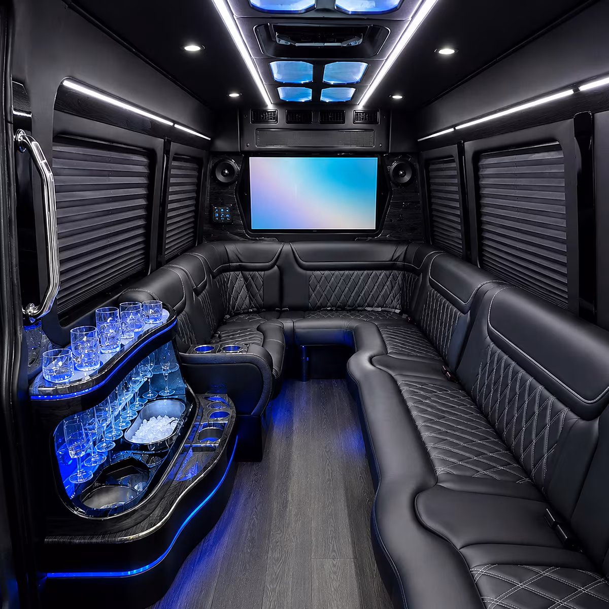 fort smith party bus rental interior